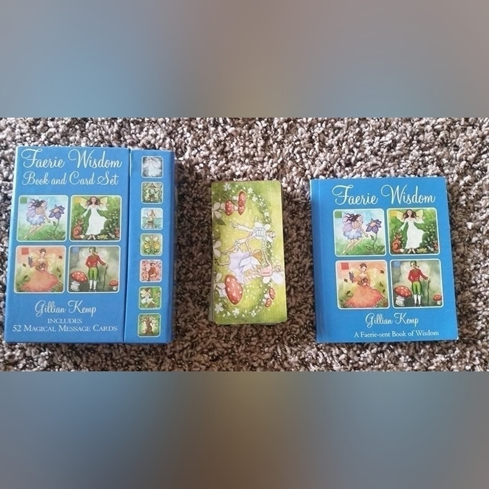 Faerie wisdom book and card set complete in its original box Gillian kemp